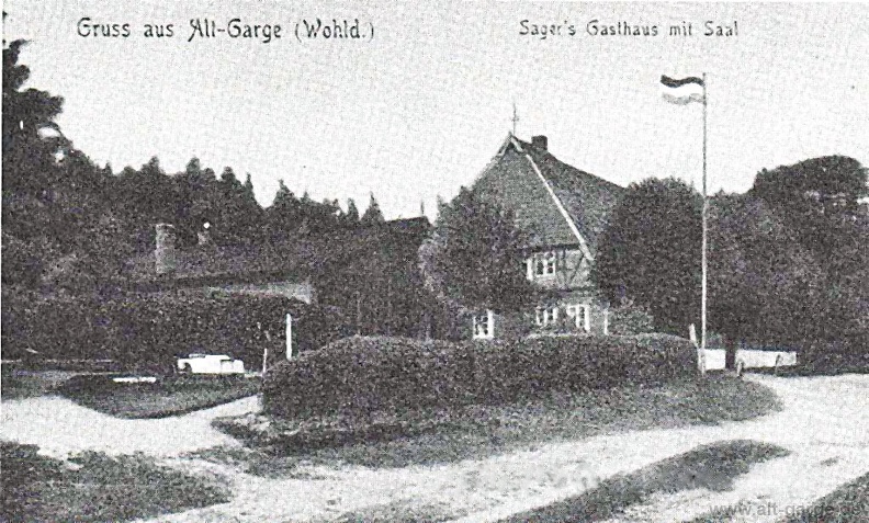 01 Gasthaus Sager  Wohld  Alt Garge  - AK 1913 Grosse E-Mail-Ansicht